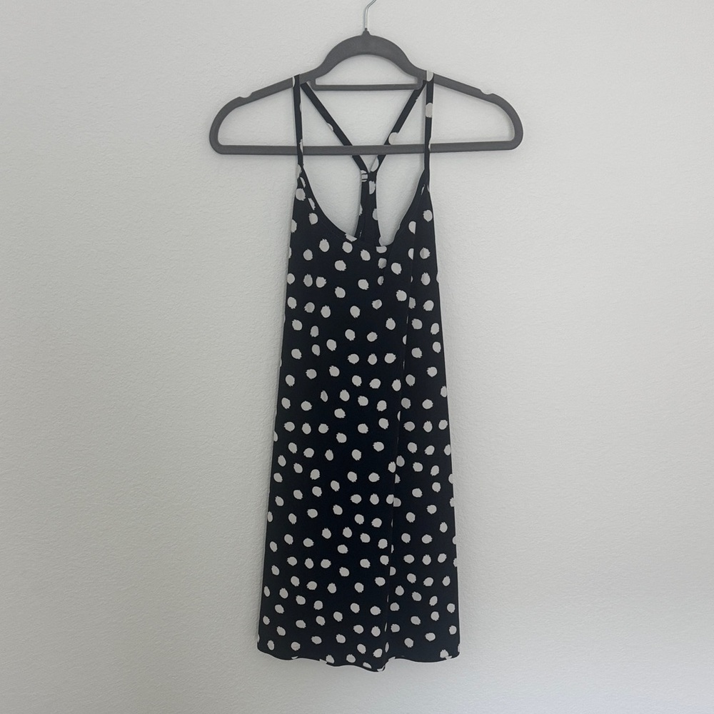Outdoor Voices Polka Dot Black and White exercise dress